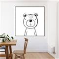 Picture of Sketch Animal V _GroupedProduct_Square_Canvas_Framed_