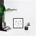 Picture of Sketch Aminal VI _GroupedProduct_Square_Canvas_Framed_