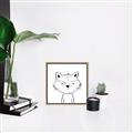 Picture of Sketch Aminal VI _GroupedProduct_Square_Canvas_Framed_