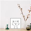 Picture of Sketch Aminal VI _GroupedProduct_Square_Canvas_Framed_