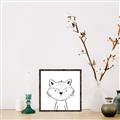Picture of Sketch Aminal VI _GroupedProduct_Square_Canvas_Framed_
