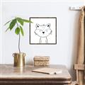 Picture of Sketch Aminal VI _GroupedProduct_Square_Canvas_Framed_