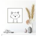 Picture of Sketch Aminal VI _GroupedProduct_Square_Canvas_Framed_