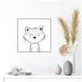 Picture of Sketch Aminal VI _GroupedProduct_Square_Canvas_Framed_