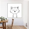 Picture of Sketch Aminal VI _GroupedProduct_Square_Canvas_Framed_