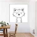 Picture of Sketch Aminal VI _GroupedProduct_Square_Canvas_Framed_