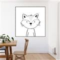 Picture of Sketch Aminal VI _GroupedProduct_Square_Canvas_Framed_