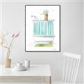 Picture of Shower Time _GroupedProduct_Rectangle_Portrait_Canvas_Framed_