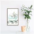 Picture of Bath Time _GroupedProduct_Rectangle_Portrait_Canvas_Framed_