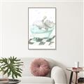 Picture of Bath Time _GroupedProduct_Rectangle_Portrait_Canvas_Framed_