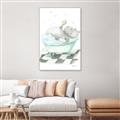 Picture of Bath Time _GroupedProduct_Rectangle_Portrait_Canvas_Framed_