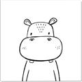Picture of Sketch Animal  IV _GroupedProduct_Square_Canvas_