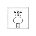 Picture of Sketch Animal  II  _GroupedProduct_Square_Canvas_Framed_