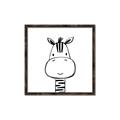 Picture of Sketch Animal  II  _GroupedProduct_Square_Canvas_Framed_