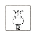 Picture of Sketch Animal  II  _GroupedProduct_Square_Canvas_Framed_