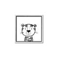 Picture of Sketch Animal  III _GroupedProduct_Square_Canvas_Framed_