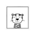Picture of Sketch Animal  III _GroupedProduct_Square_Canvas_Framed_