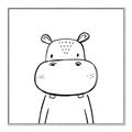 Picture of Sketch Animal  IV _GroupedProduct_Square_Canvas_Framed_