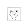 Picture of Sketch Aminal VI _GroupedProduct_Square_Canvas_Framed_