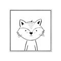 Picture of Sketch Aminal VI _GroupedProduct_Square_Canvas_Framed_