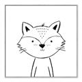 Picture of Sketch Aminal VI _GroupedProduct_Square_Canvas_Framed_