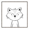 Picture of Sketch Aminal VI _GroupedProduct_Square_Canvas_Framed_