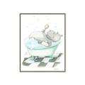 Picture of Bath Time _GroupedProduct_Rectangle_Portrait_Canvas_Framed_