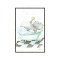 Picture of Bath Time _GroupedProduct_Rectangle_Portrait_Canvas_Framed_
