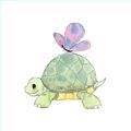 Picture of Turtle Crossing _GroupedProduct_Square_Mini_ _GroupedProduct_Square_Unframed_Print_Only_