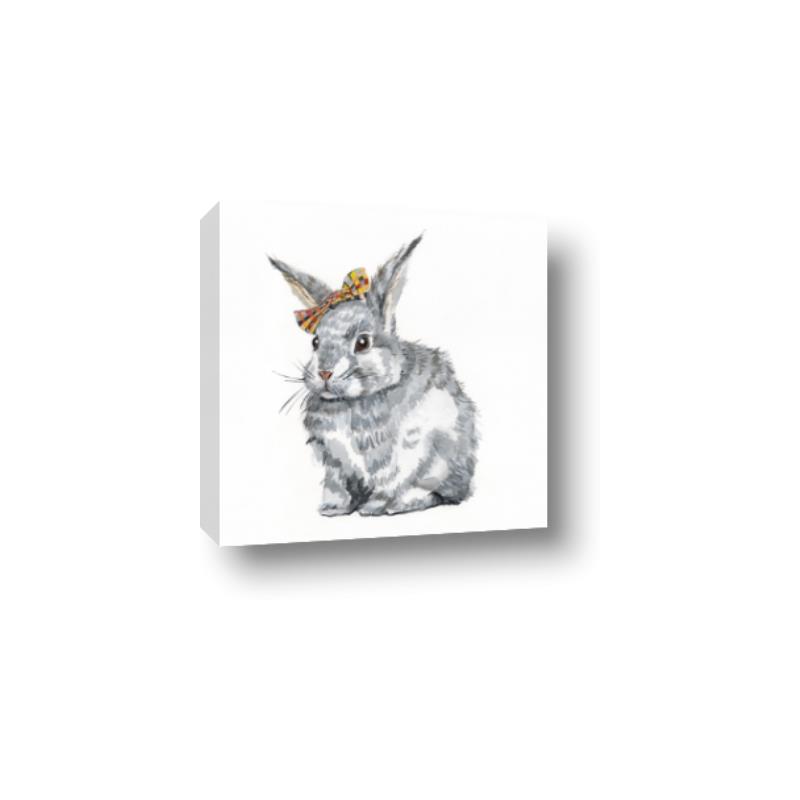 Picture of Baby Grey Bunny _GroupedProduct_Square_Mini_ _GroupedProduct_Square_Canvas_