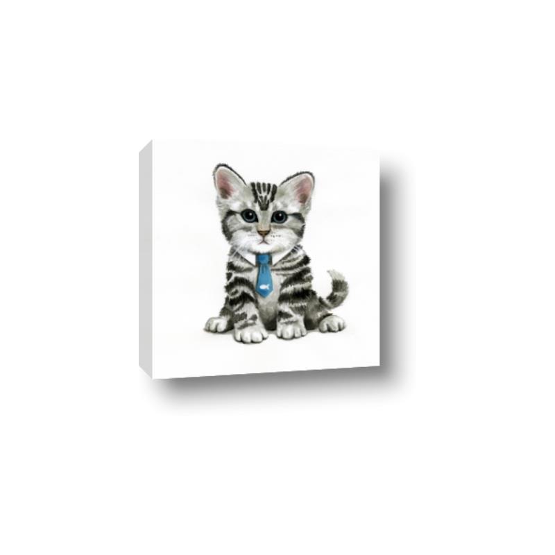 Picture of Fish Tie Kitty _GroupedProduct_Square_Mini_ _GroupedProduct_Square_Canvas_