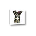 Picture of Pink Bow Chihuahua  _GroupedProduct_Square_Mini_ _GroupedProduct_Square_Canvas_