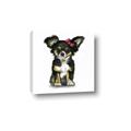 Picture of Pink Bow Chihuahua  _GroupedProduct_Square_Mini_ _GroupedProduct_Square_Canvas_