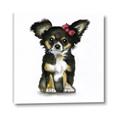 Picture of Pink Bow Chihuahua  _GroupedProduct_Square_Mini_ _GroupedProduct_Square_Canvas_