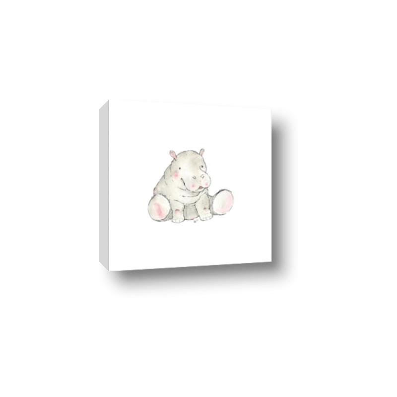 Picture of Baby Hippo _GroupedProduct_Square_Mini_ _GroupedProduct_Square_Canvas_