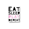 Picture of Eat Sleep Play Repeat Pink _GroupedProduct_Rectangle_Portrait_Mini_ _GroupedProduct_Rectangle_Portrait_Canvas_