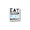 Picture of Eat Sleep Play Repeat Blue _GroupedProduct_Rectangle_Portrait_Mini_ _GroupedProduct_Rectangle_Portrait_Canvas_
