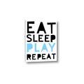 Picture of Eat Sleep Play Repeat Blue _GroupedProduct_Rectangle_Portrait_Mini_ _GroupedProduct_Rectangle_Portrait_Canvas_