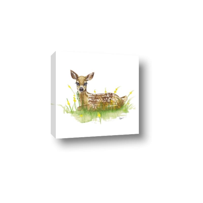 Picture of Deer in grass _GroupedProduct_Square_Mini_ _GroupedProduct_Square_Canvas_