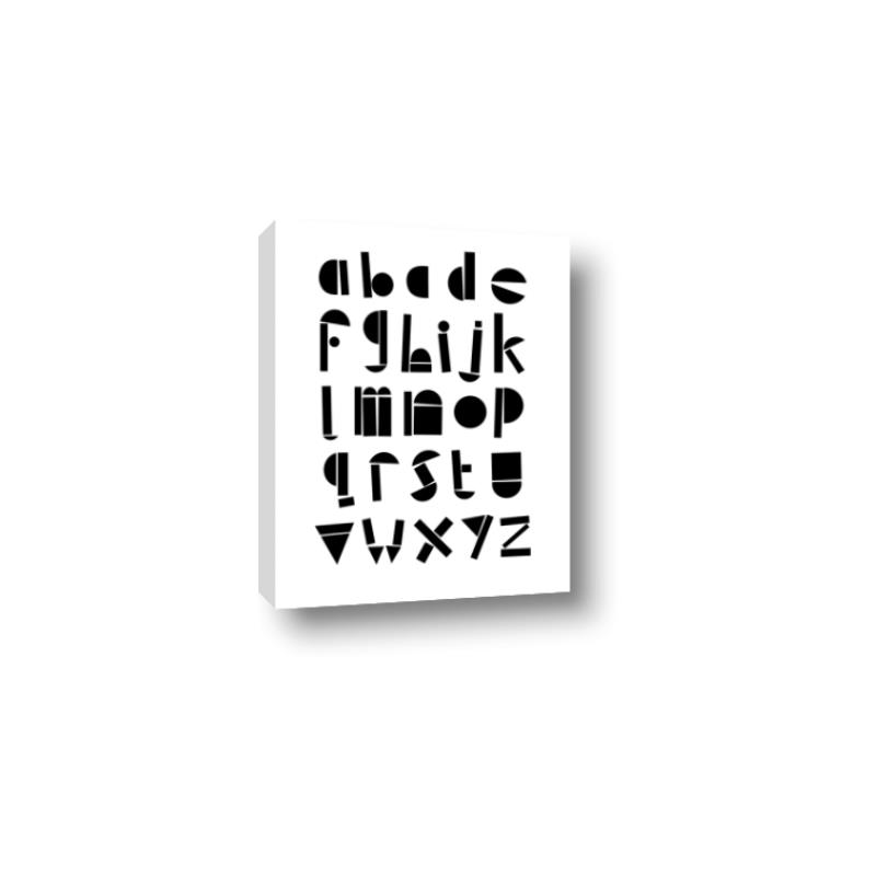 Picture of Black Letter Alphabet _GroupedProduct_Rectangle_Portrait_Mini_ _GroupedProduct_Rectangle_Portrait_Canvas_