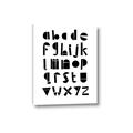 Picture of Black Letter Alphabet _GroupedProduct_Rectangle_Portrait_Mini_ _GroupedProduct_Rectangle_Portrait_Canvas_