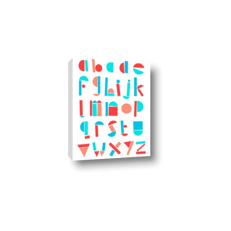 Picture of Multi Color Block Alphabet _GroupedProduct_Rectangle_Portrait_Mini_ _GroupedProduct_Rectangle_Portrait_Canvas_