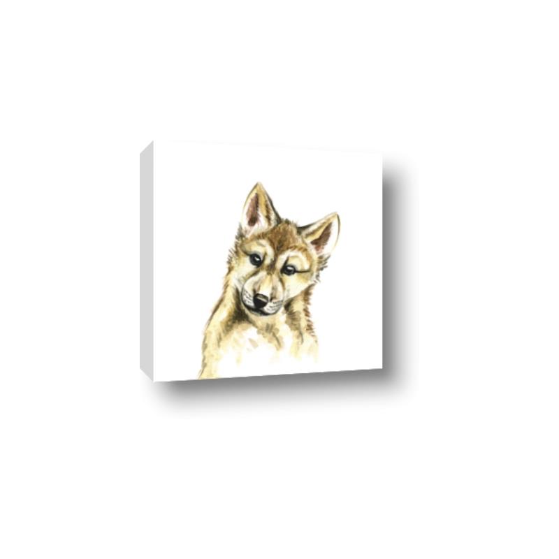 Picture of Woodland Wolf _GroupedProduct_Square_Mini_ _GroupedProduct_Square_Canvas_