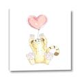 Picture of Heart Balloon Cheetah _GroupedProduct_Square_Mini_ _GroupedProduct_Square_Canvas_