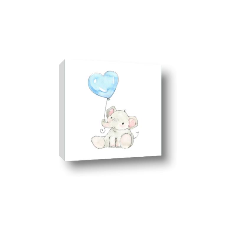 Picture of Heart Balloon Elephant _GroupedProduct_Square_Mini_ _GroupedProduct_Square_Canvas_