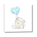 Picture of Heart Balloon Elephant _GroupedProduct_Square_Mini_ _GroupedProduct_Square_Canvas_