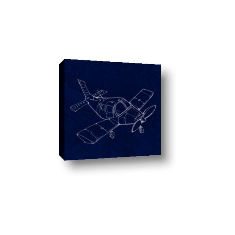 Picture of Airplane Navy I _GroupedProduct_Square_Mini_ _GroupedProduct_Square_Canvas_