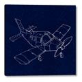 Picture of Airplane Navy I _GroupedProduct_Square_Mini_ _GroupedProduct_Square_Canvas_