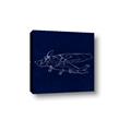 Picture of Airplane Navy II _GroupedProduct_Square_Mini_ _GroupedProduct_Square_Canvas_