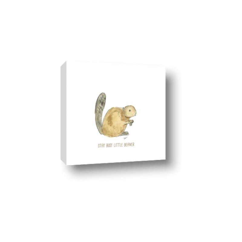 Picture of Stay Busy Beaver _GroupedProduct_Square_Mini_ _GroupedProduct_Square_Canvas_